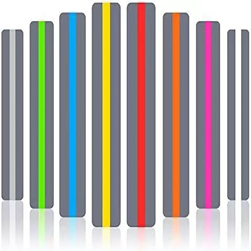 Coastal Colors Reading Strips 12pcs Dyslexia Tools