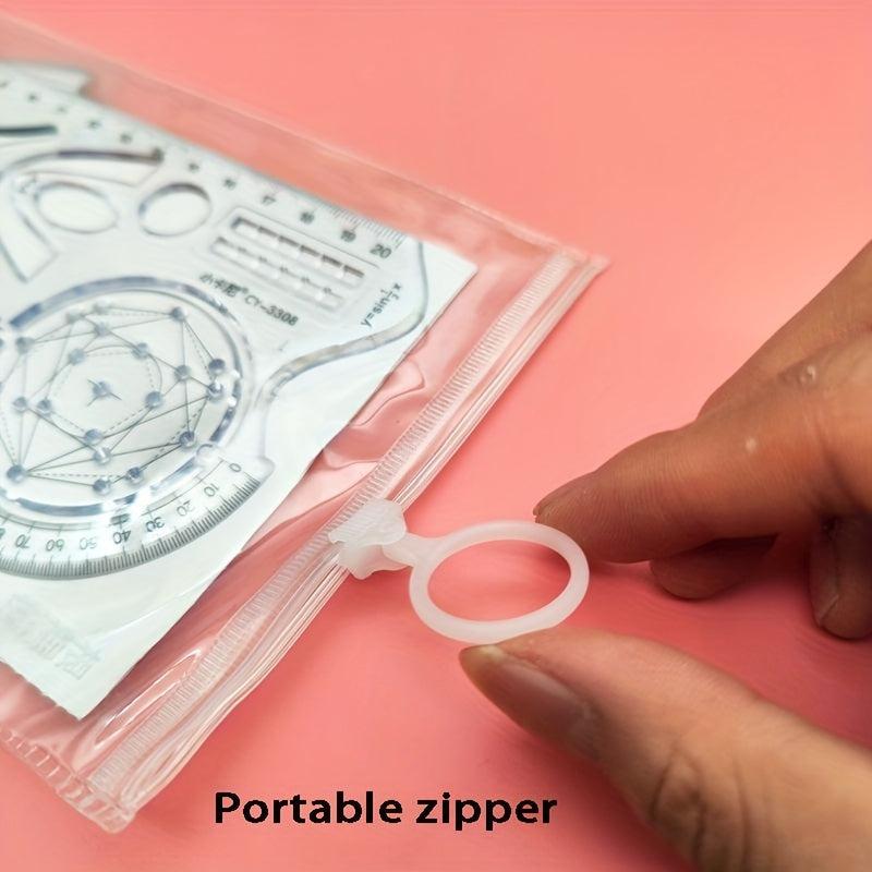 Geometric Drawing Ruler With Movable Corner Protractor Template Ruler