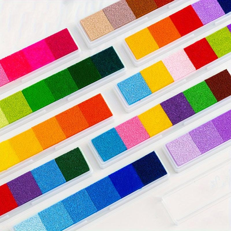 6 Colors Gradient Fingerprint Stamp Mud DIY Printing Set