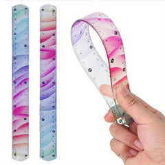 Flexible Ruler 12inch Plastic Soft Bendable Ruler Shatterproof Straight Edge