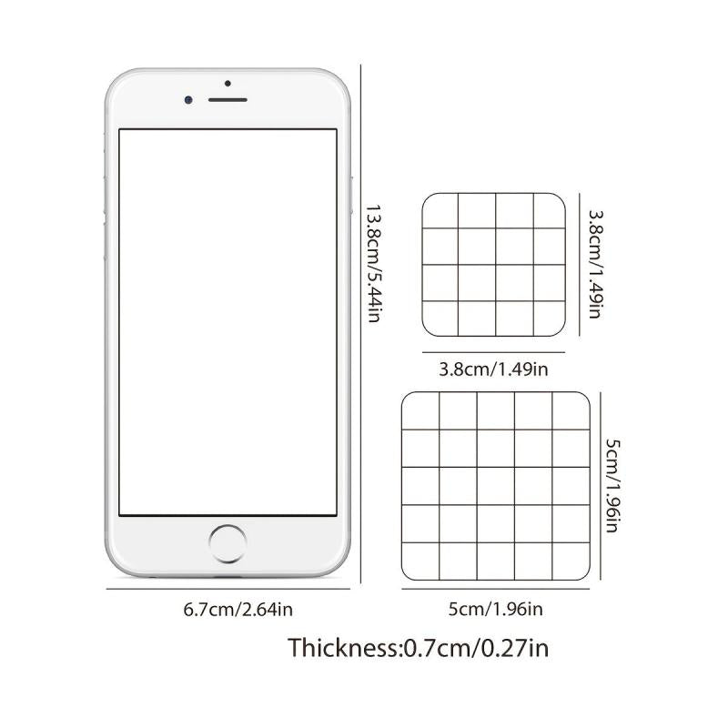 2pcs Clear Acrylic Stamp Handle
