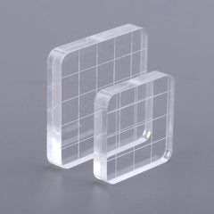2pcs Clear Acrylic Stamp Handle