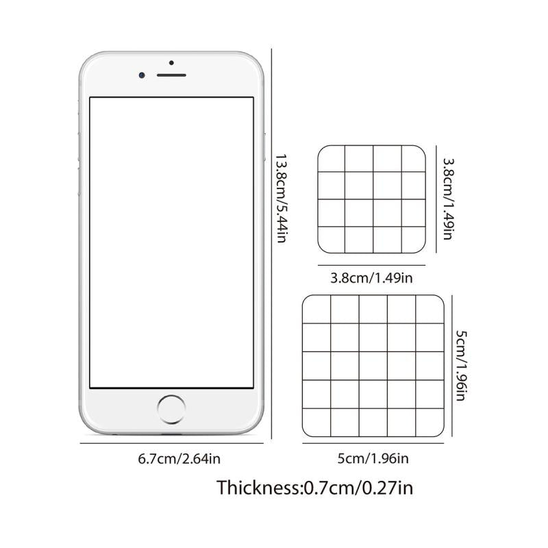 2pcs Clear Acrylic Stamp Handle