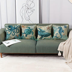 Sea Turtle Print Throw Pillow Case 100% Polyester