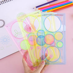 Spirograph Ruler Set for Drawing Template Hollow Magic Ruler