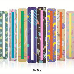 16 Pcs Reading Guide Strips For Dyslexia Tools