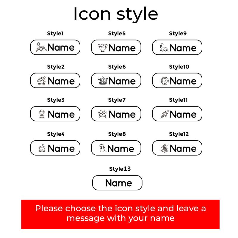 Custom Name Stamp for Kids Students Babies - Waterproof & Non Fading