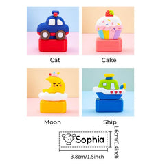 Custom Name Stamp for Kids Students Babies - Waterproof & Non Fading