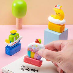 Custom Name Stamp for Kids Students Babies - Waterproof & Non Fading