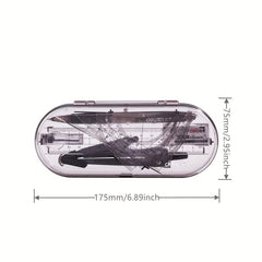 Drafting Set w/ Storage Box, Mechanical Pencil, Rulers, Protactor, Compass