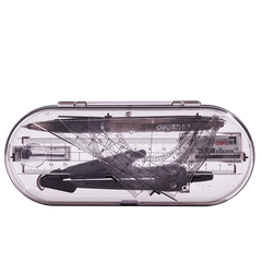 Drafting Set w/ Storage Box, Mechanical Pencil, Rulers, Protactor, Compass
