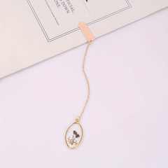Crystal Dried Flower Bookmark - Portable Way to Mark Your Place