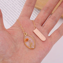 Crystal Dried Flower Bookmark - Portable Way to Mark Your Place