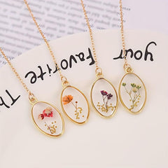 Crystal Dried Flower Bookmark - Portable Way to Mark Your Place