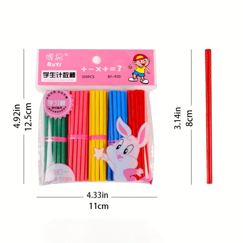 100pcs Wooden Counting Stick Arithmetic Small Stick