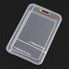 Transparent Card Set Lanyard Hanging Clip Card Holder Student Teacher Key Card