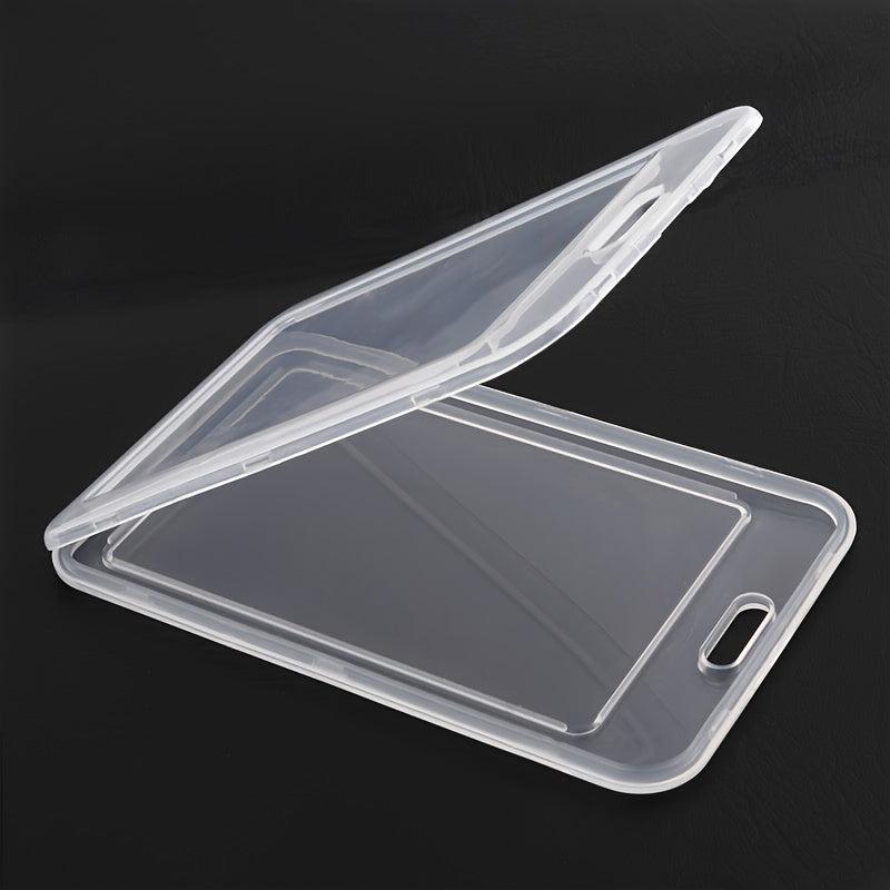 Transparent Card Set Lanyard Hanging Clip Card Holder Student Teacher Key Card
