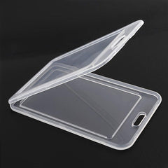 Transparent Card Set Lanyard Hanging Clip Card Holder Student Teacher Key Card