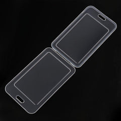 Transparent Card Set Lanyard Hanging Clip Card Holder Student Teacher Key Card