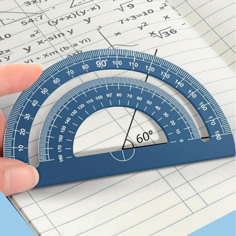 4pcs Metal Drafting Set With Storage Box Students Measure Ruler Set