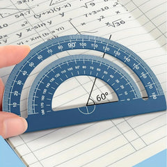 4pcs Metal Drafting Set With Storage Box Students Measure Ruler Set
