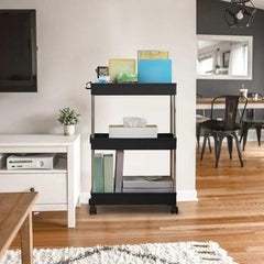 3-Layer Thickened Storage Rack with Hooks