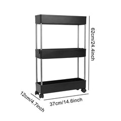 3-Layer Thickened Storage Rack with Hooks