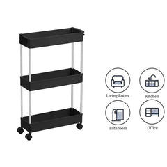 3-Layer Thickened Storage Rack with Hooks