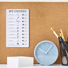 4 Checklist Boards & 12 Chore Chart Cards for Kids