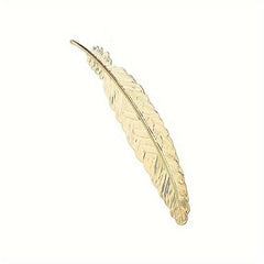 Vintage Feather Bookmark Brass Book Mark Stationery School Office Supplies
