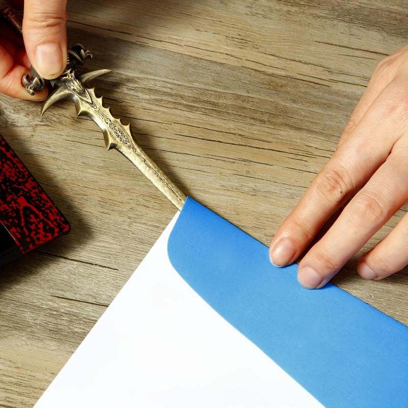 Metal Letter Opener Heavy Duty Envelope Cutter School Office Home