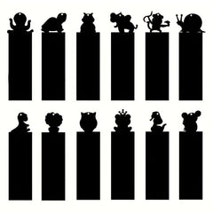 12pcs Animal DIY Bookmarks Scratch Painting Kit