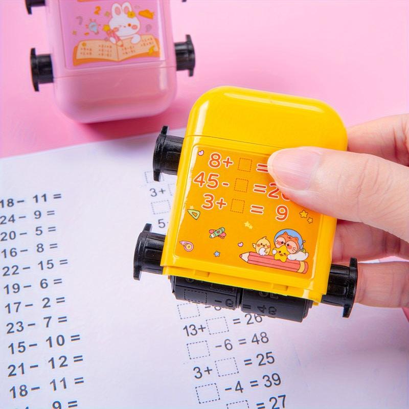 Roller Double Sided Addition & Subtraction Math Teaching Stamp
