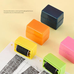 Identity Protection Roller Stamp with Ink Bottle