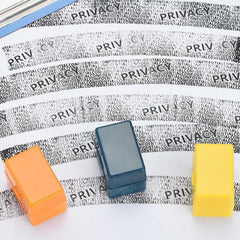 Identity Protection Roller Stamp with Ink Bottle
