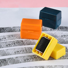 Identity Protection Roller Stamp with Ink Bottle