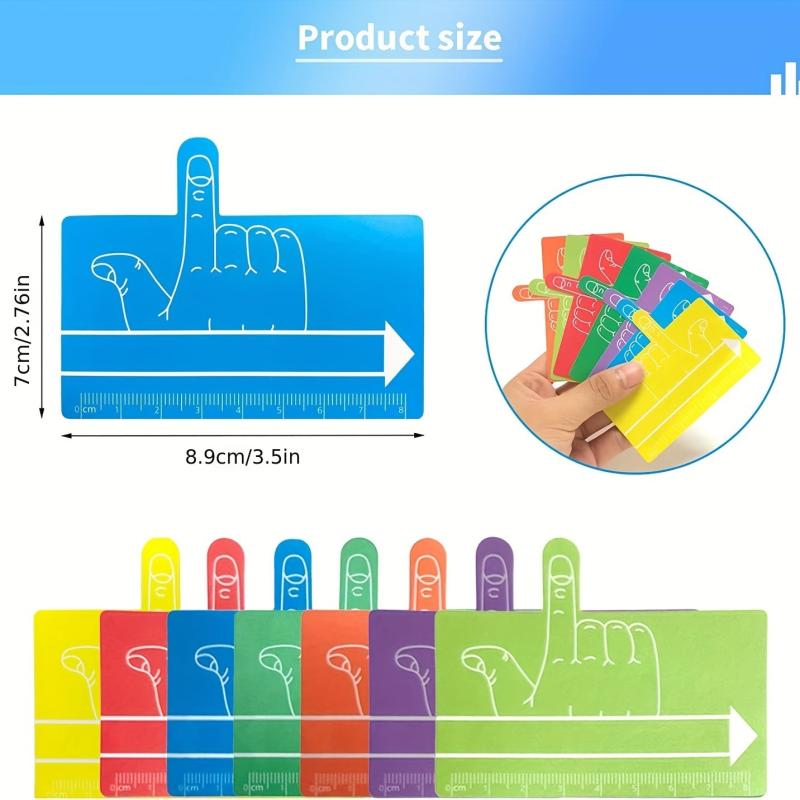 Student Writing Aid Ruler Finger Spacer Multifunctional Learning Tool