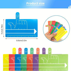 Student Writing Aid Ruler Finger Spacer Multifunctional Learning Tool