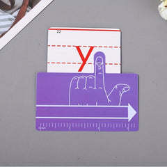 Student Writing Aid Ruler Finger Spacer Multifunctional Learning Tool