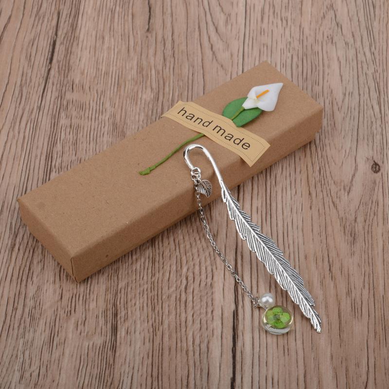 Metal Flower Pendant Bookmark - Ideal Gift