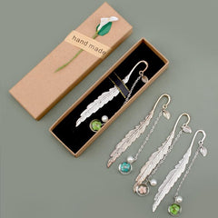 Metal Flower Pendant Bookmark - Ideal Gift