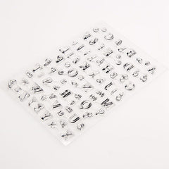 Transparent Letter Silicone Stamp