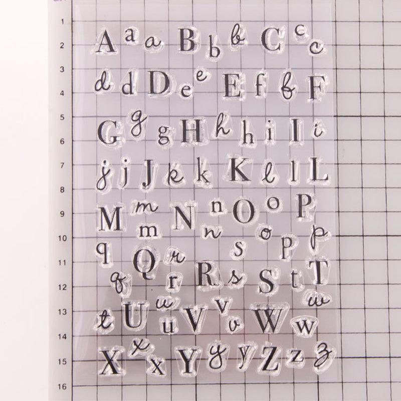 Transparent Letter Silicone Stamp