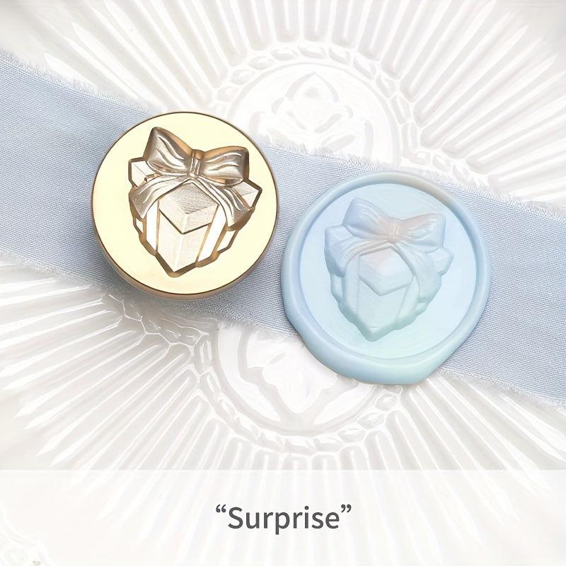 1 Pc Seal Wax Stamp 3D Fire Paint Embossed Solid Brass DIY Scrapbooking