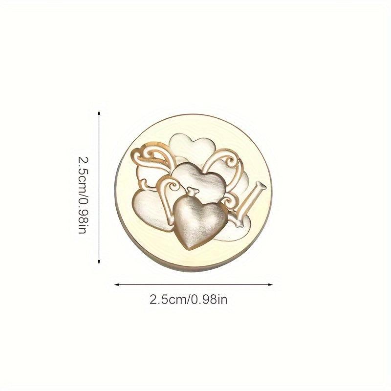 1 Pc Seal Wax Stamp 3D Fire Paint Embossed Solid Brass DIY Scrapbooking