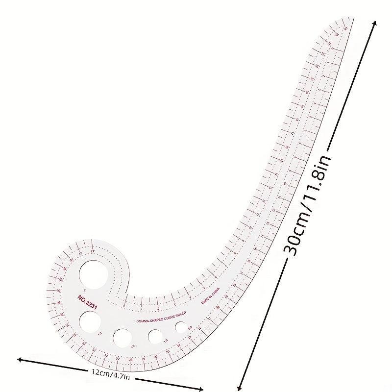 Plastic Sewing Ruler Cutting Splicing Mold Seam Patchwork Measurement Tailoring