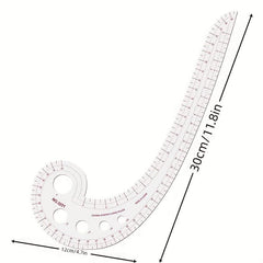 Plastic Sewing Ruler Cutting Splicing Mold Seam Patchwork Measurement Tailoring
