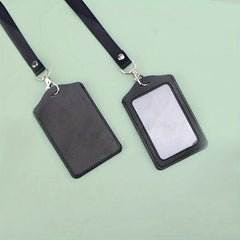 Portable Card Holder Set with Lanyard for Office and School ID Cards