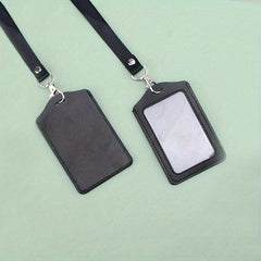 Portable Card Holder Set with Lanyard for Office and School ID Cards