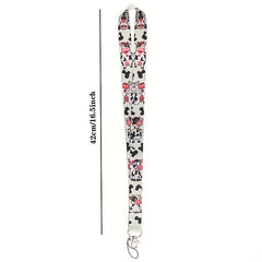 Cartoon Spotted Cow Mobile Phone Lanyard ID Card U Disk Camera Tag Key Chain